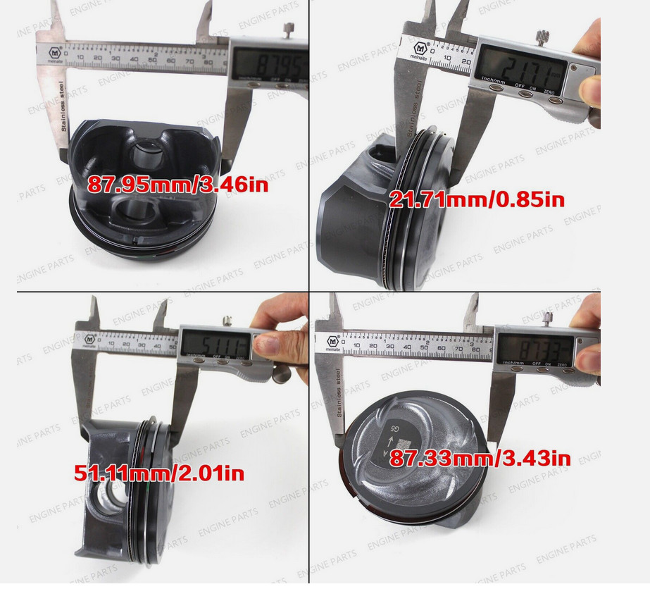 G4KJ For 11-20 Hyundai Kia 2.4L Engine Rebuild Overhaul Kit Crankshaft Con Rods