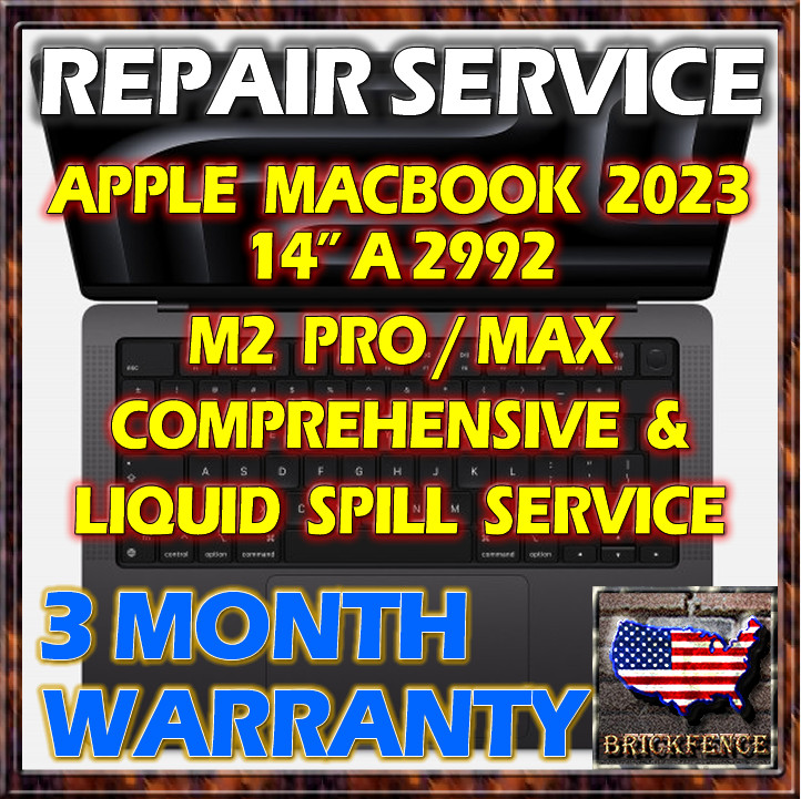 2023 MACBOOK 14" A2992 M3 PRO/MAX LAPTOP 820-02918-04 LOGIC BOARD REPAIR SERVICE