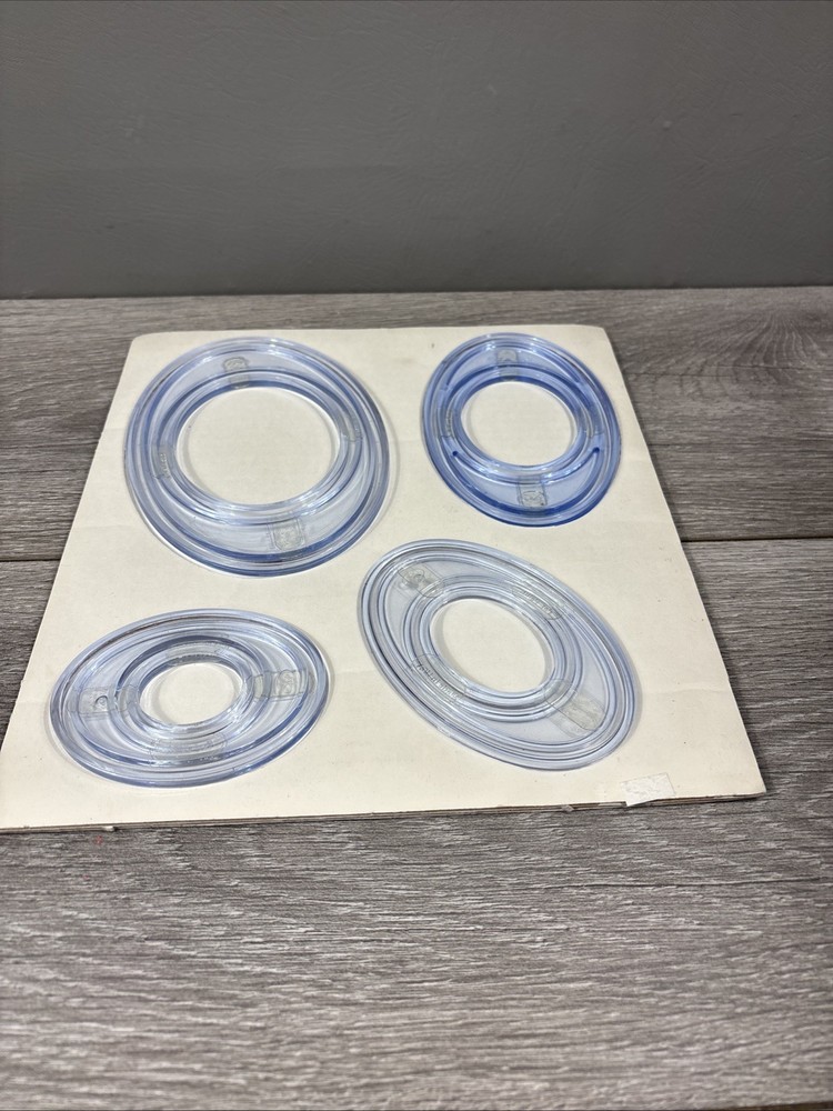 Creative Memories Custom Cutting System 4 Oval Pattern Template Set Scrapbooking