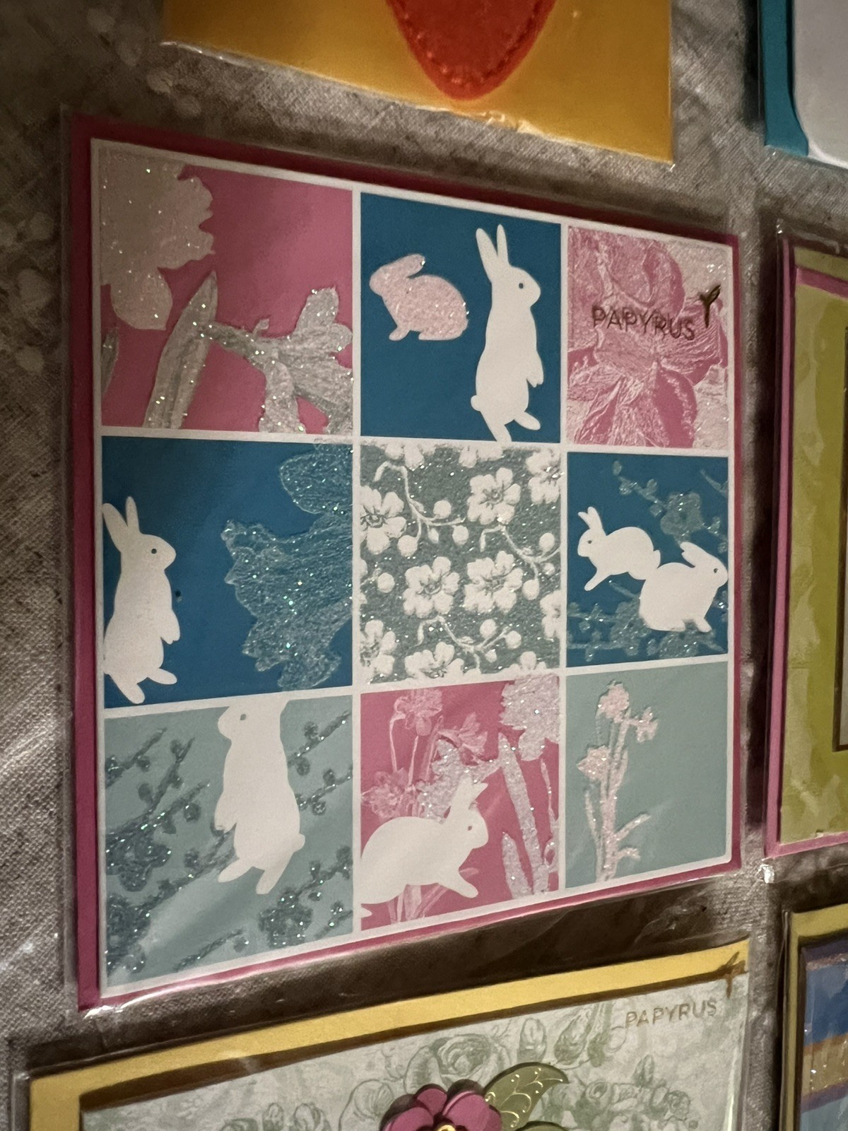 Papyrus Lot Of 6 Gorgeous Easter Cards New 3D Bunny Eggs Flowers Embellished