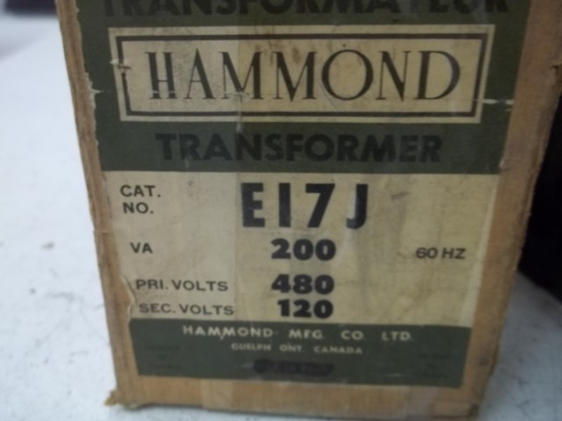 HAMMOND E17J TYPE E TRANSFORMER UNMP