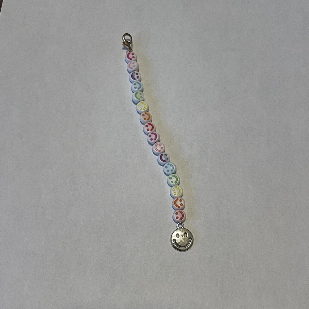 Smiley Face Keychain Charm