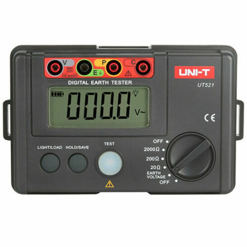 UNI-T UT521 Digital Earth Tester Earth Ground Insulation Resistance Meter Ohm ✦K
