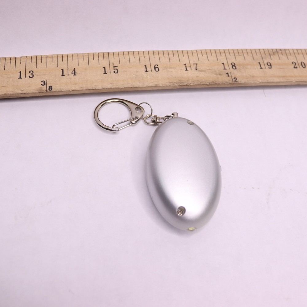 Samurai Personal Safety Alarm Keychain Silver