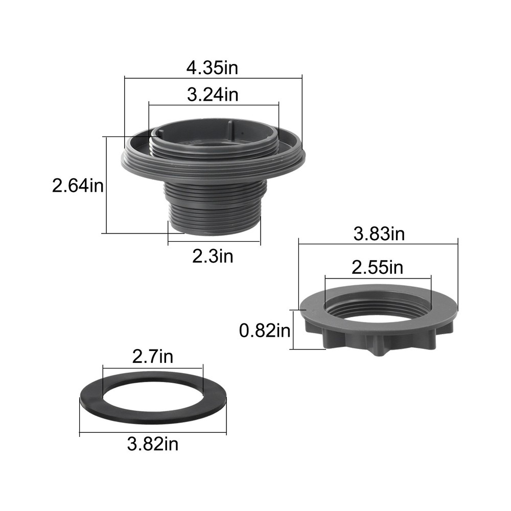 Compatible Plastic Pool Hose Connectors with Enhanced Circulation Features