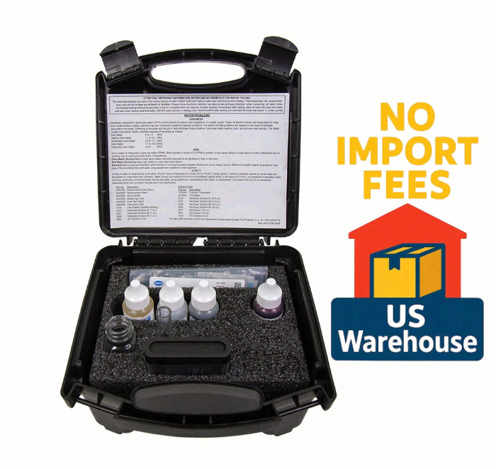 Professional Hardness Iron pH Field Analysis Water Test Kit 50 Tests