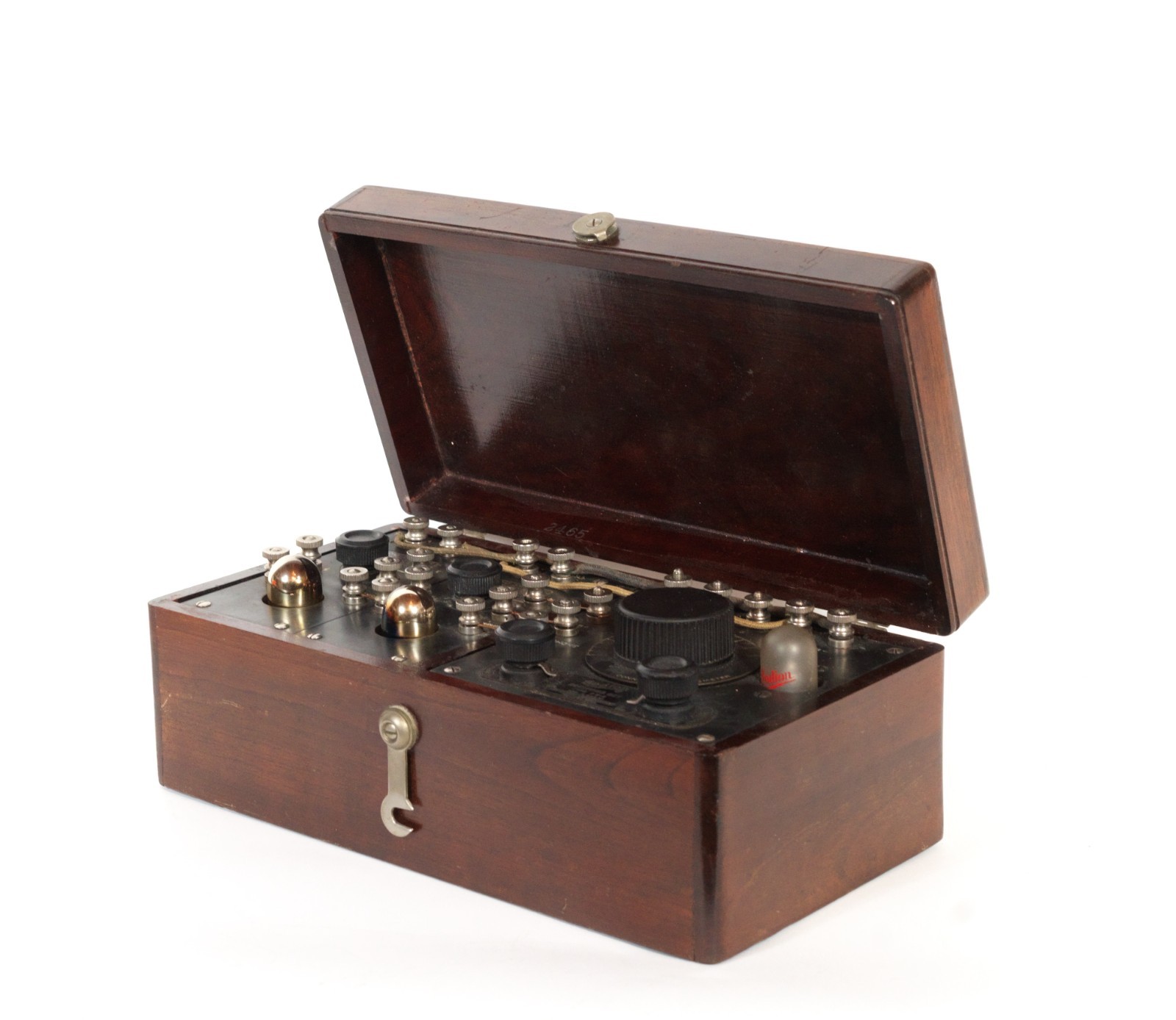 Near Mint 1923 Sodion DR-6 Radio w/Amps, Antenna, Rainbow Tubes & S-13 * Works