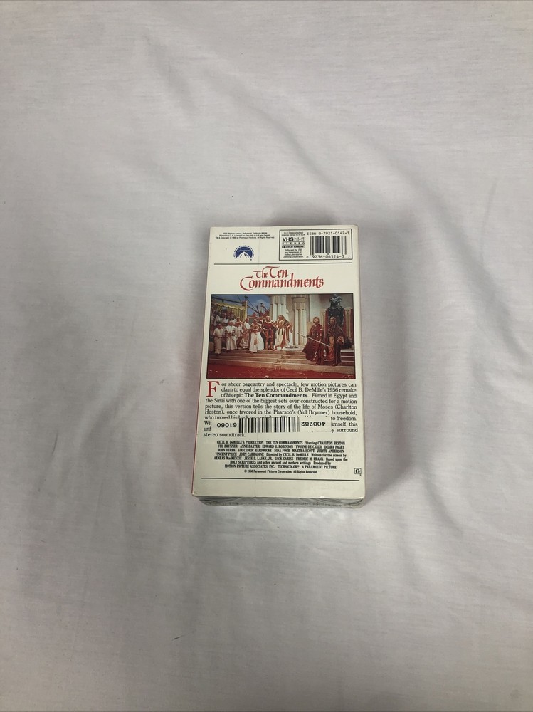 The Ten Commandments (VHS, 1998)
