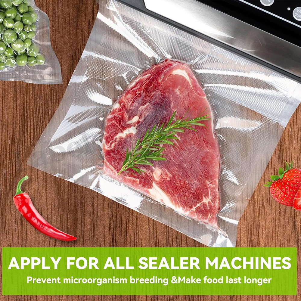 8"x50' Giant Rolls Vacuum Sealer Bags Embossed Food Saver Storage Bag BPA Free