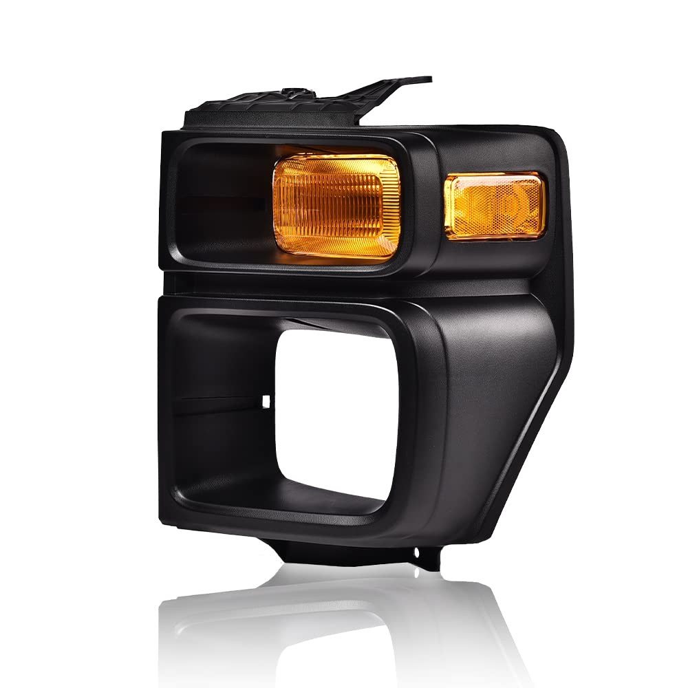 Headlight Trim Bezel with Parking Turn Signal Light Left Side