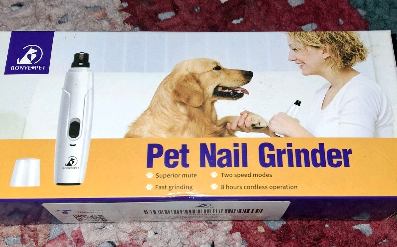 Pet Nail Grinder - BONVE PET - Quiet, Cordless Nail Grinder for Dogs And Cats