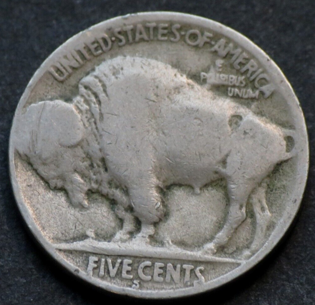 1925 S Buffalo Nickel Semi-Key Date Restored Five Cent 5c Coin C479