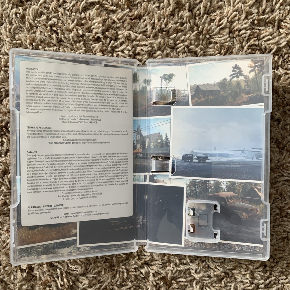 Empty Replacement Case & Artwork ONLY! Snow Runner - Nintendo Switch