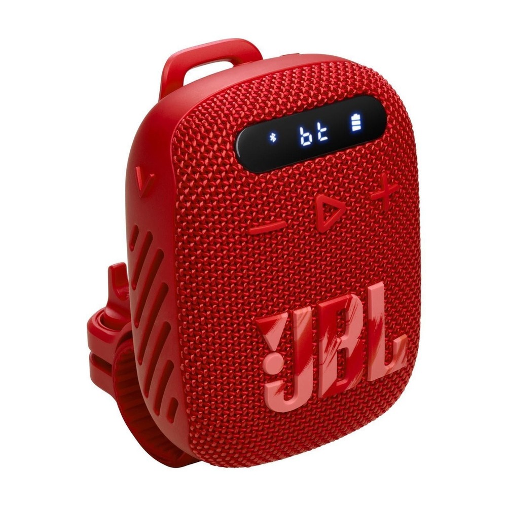 JBL WIND3RED FM Bluetooth Handlebar Speaker - RED