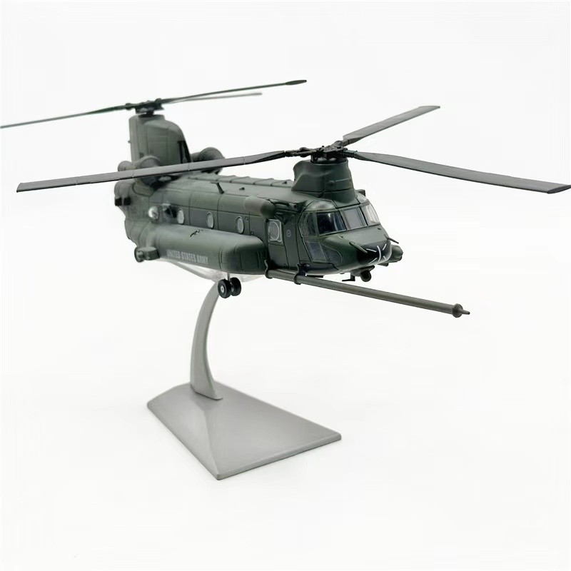 WLTK US Army CH-47G Chinook Military Transport Helicopter 1/72 Diecast Model