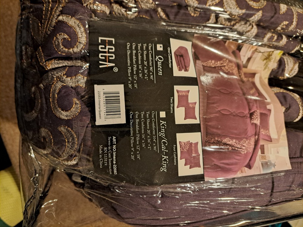 ESCA Luxury 7 Piece Comforter Set Queen
