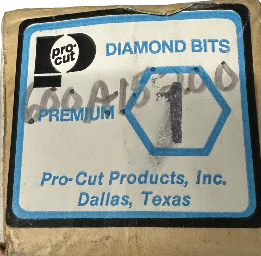 Pro-Cut Diamond Drill Bit 1" Premium Tri-Welded