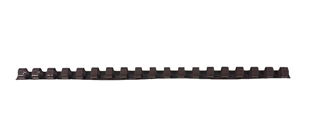 GBC 3/8" Brown Plastic Binding Combs - 25 Pieces
