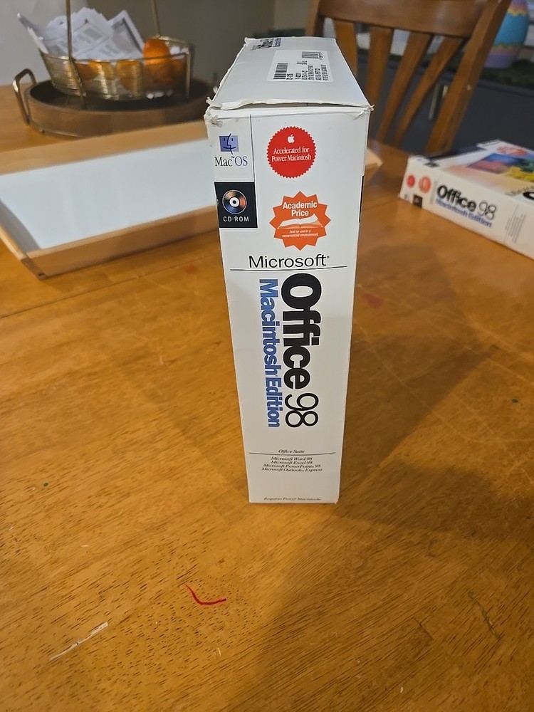 Microsoft Office 98 Macintosh Edition Complete W/Booklets - Untested