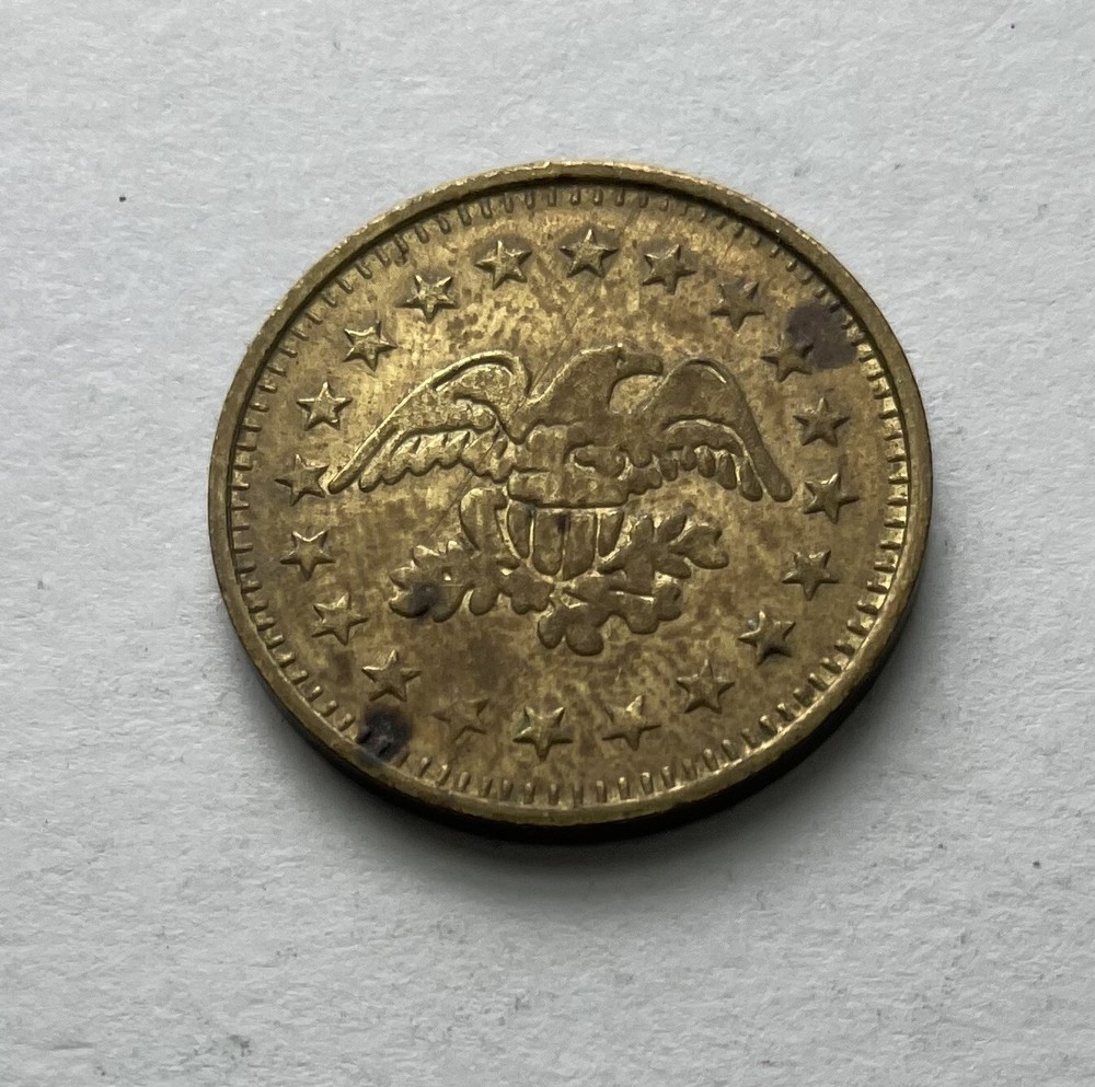 Brass Coin Meter Token 22mm