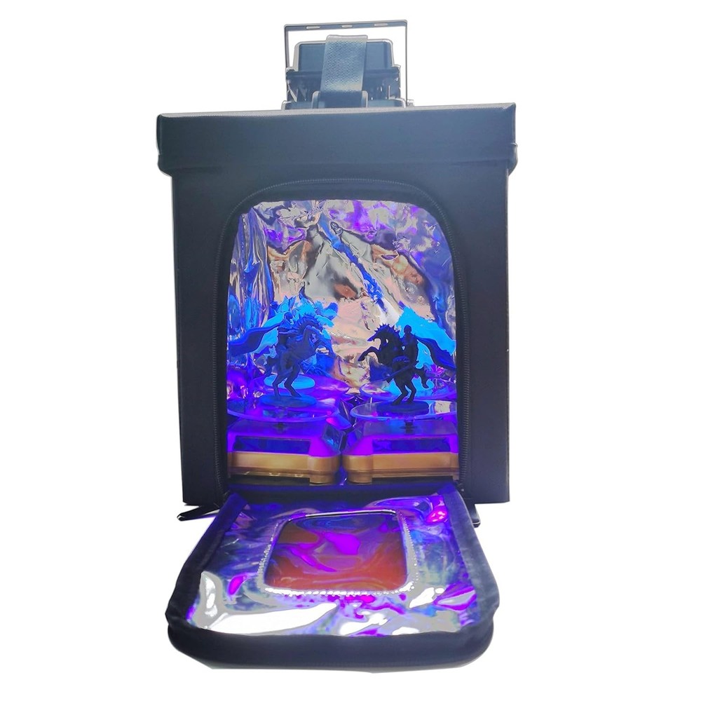 Foldable 3D Printer Curing Station with Replaceable UV Lamp - Space Efficient