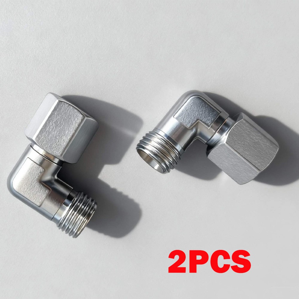 2Pcs For AGT M14x1.5 Din Male To Female 90 Mini Excavator Hydraulic Fittings HOT