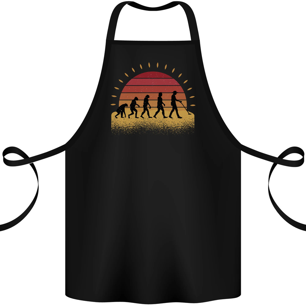Evolution of a Metal Detector Detecting Cotton Apron 100% Organic