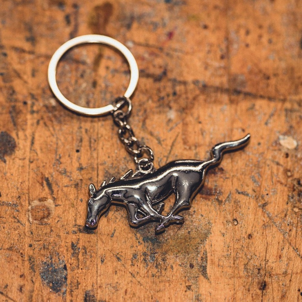 Mustang Chrome Keychain