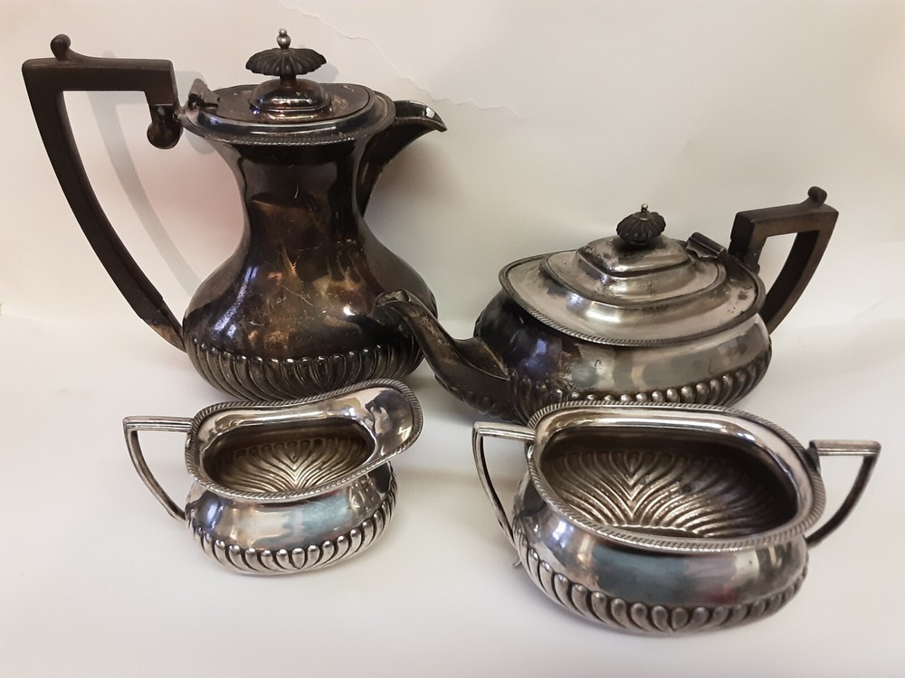 Vintage Silver Plated Serving Tea Set By William Hutton & Sons