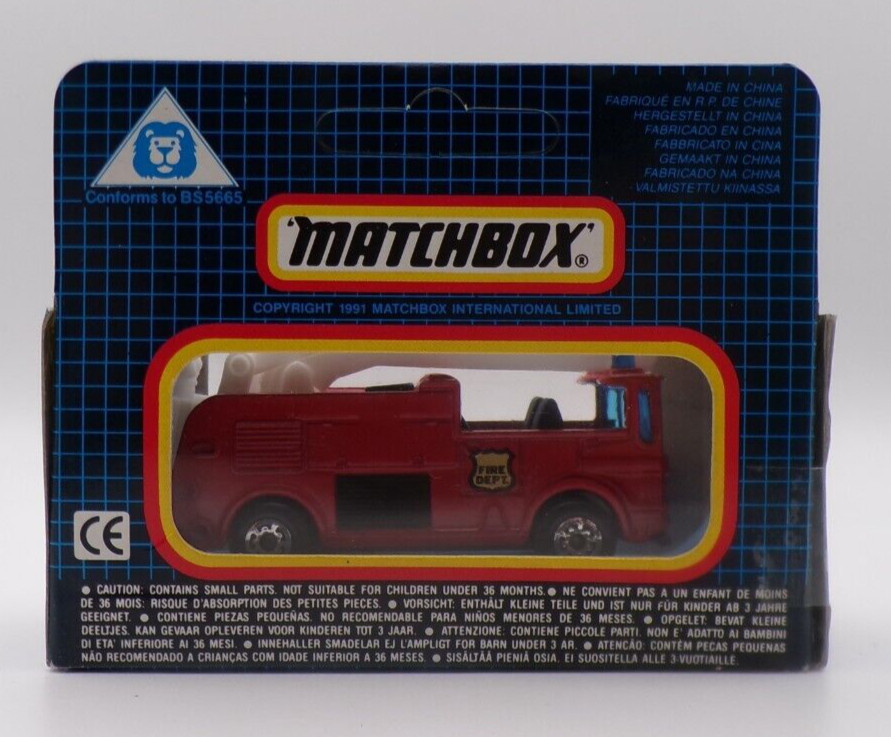 MATCHBOX MB-13 SNORKEL FIRE ENGINE MINT BOXED.