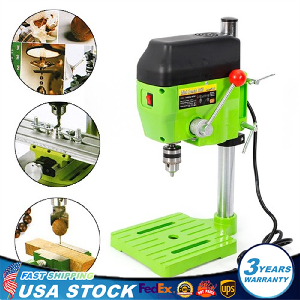 Mini Drill Press Bench Compact Small electric Drilling Machine Work 110V 480W