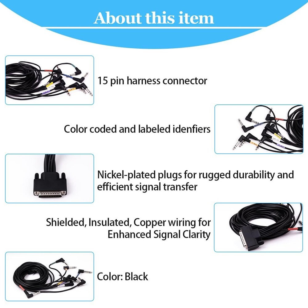 Cable Harness Snake Loom Fit for Alesis Drum Module Surge Dm7X Turbo Command ...