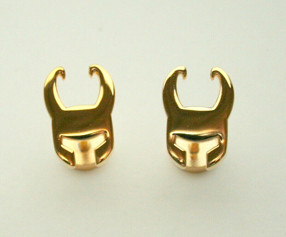 Marvel Comics Classic Loki Helmet Marvel Cufflinks New Gift Box GP