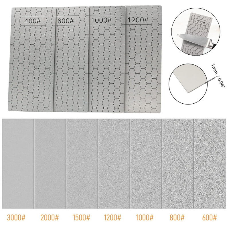 80-3000 Grit Thin Polishing Diamonds Plate Sharpening Stone Knife Tool