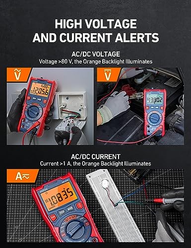 Digital Multimeter Tester TRMS 20000 Counts with Higher Resolution Auto
