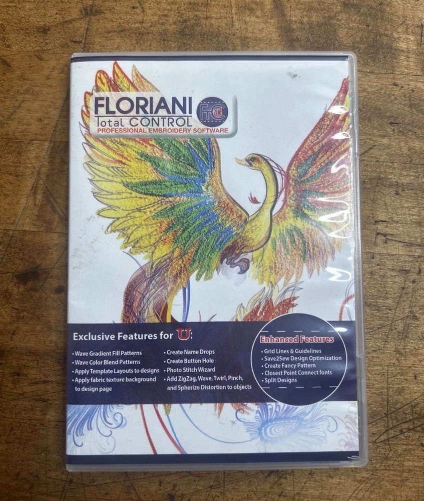 Floriani Total Control Embroidery Machine Software CD