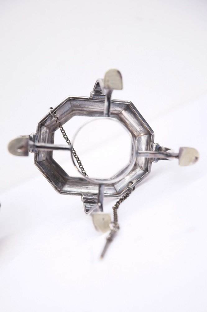 Silver-plated tilting spirit kettle, Carrington & Co