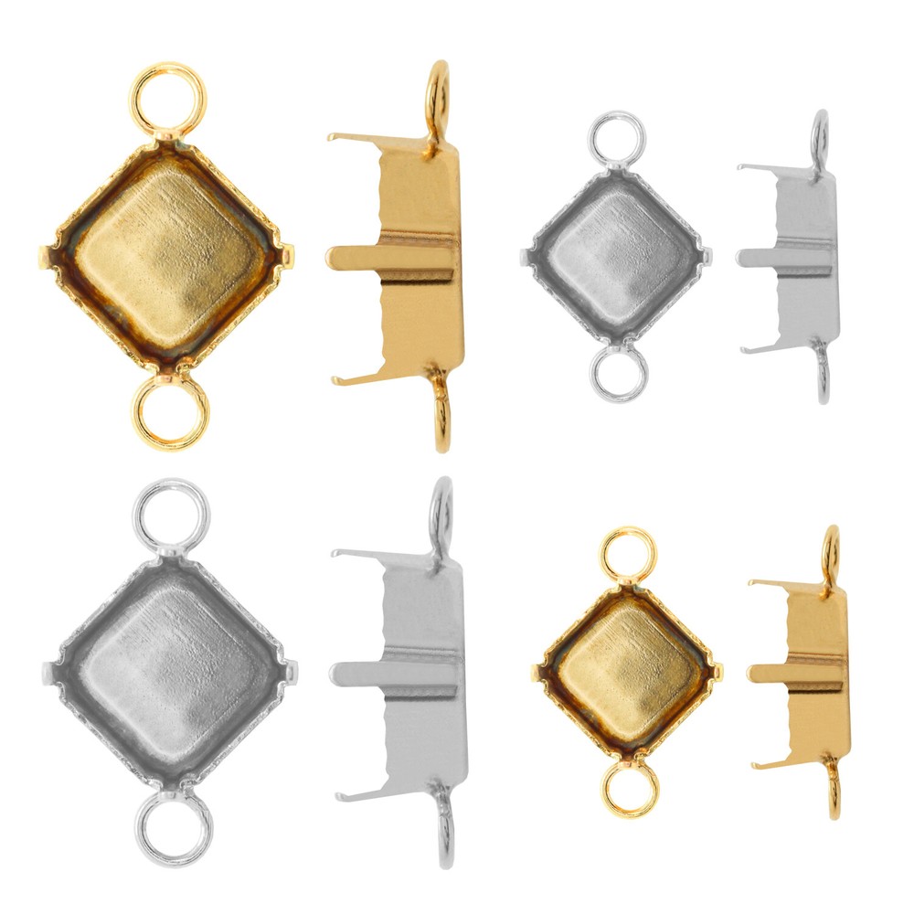 Brass Base/Connector for Embedding Imperial Shape Crystals * Different Sizes