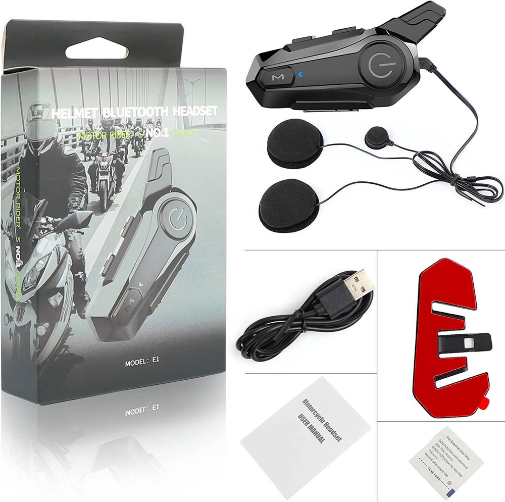 Motorcycle Helmet Bluetooth Intercom Headset Moto Intercomunicador Waterproof
