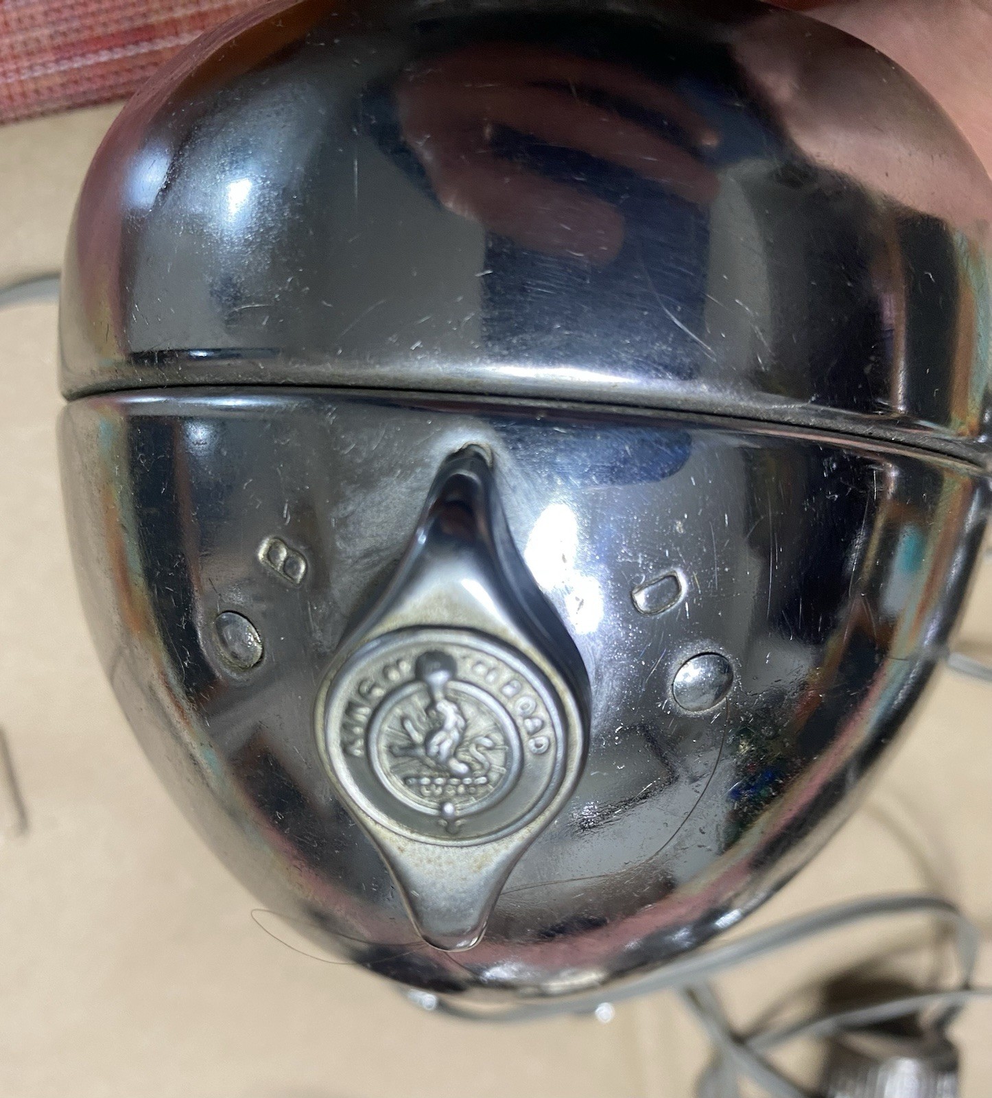 Rare 1940s King Lucas Bicycle Headlight Dynamo / Battery Tube Rear Set England