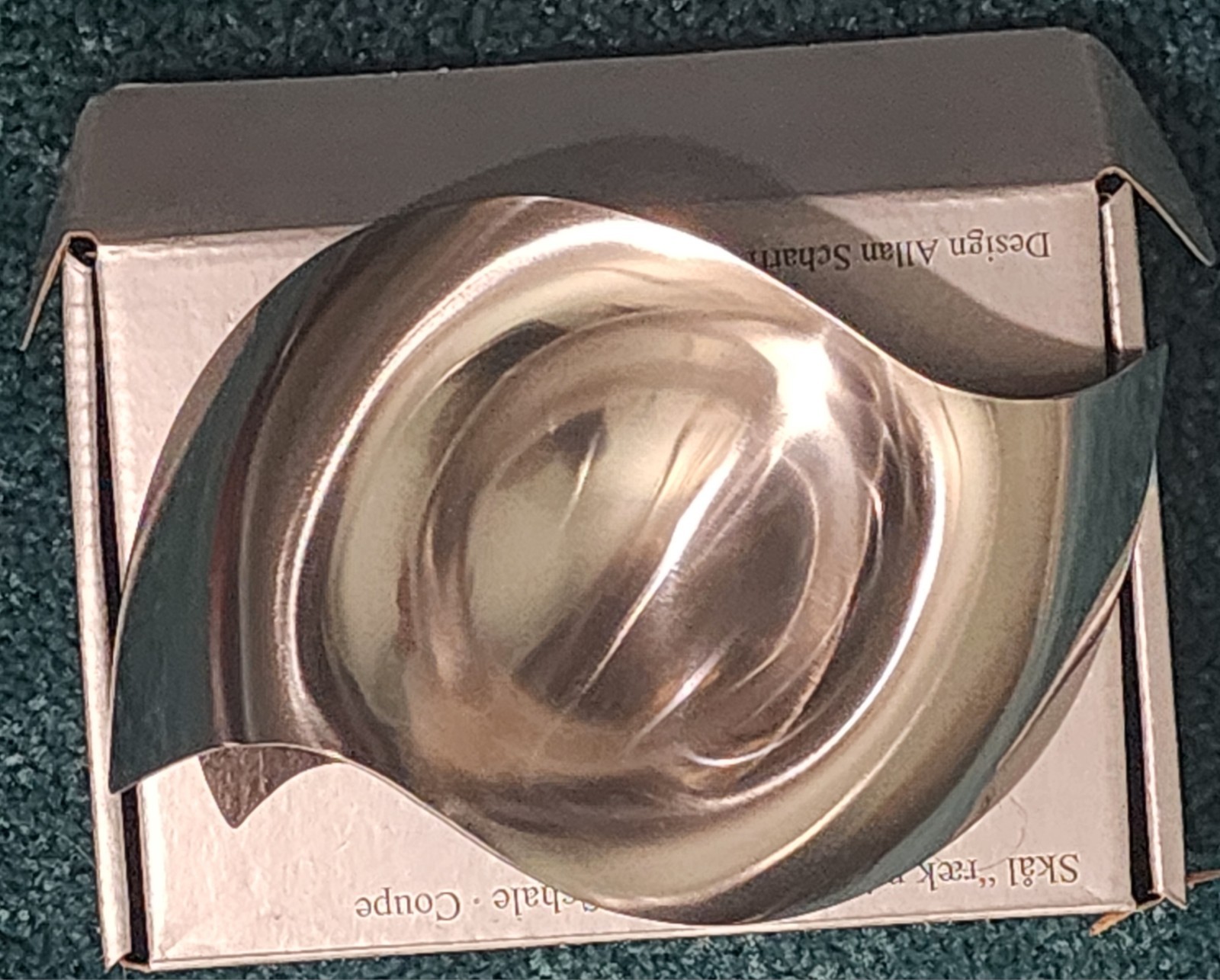 Vtg Georg Jensen Royal Copenhagen By Scharff "Please-Pass-Me" Small Bowl NIB
