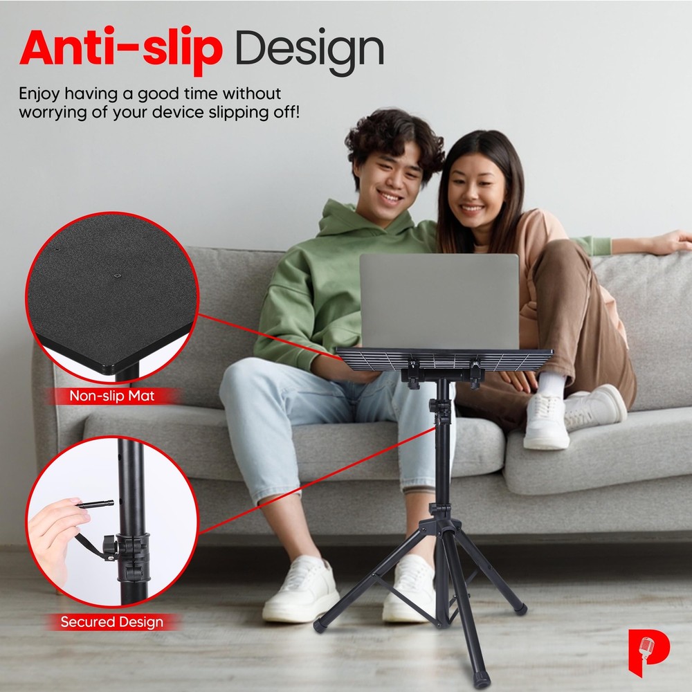 ProMaster Universal Projector Stand - Adjustable Height for Laptops & DJ Gear