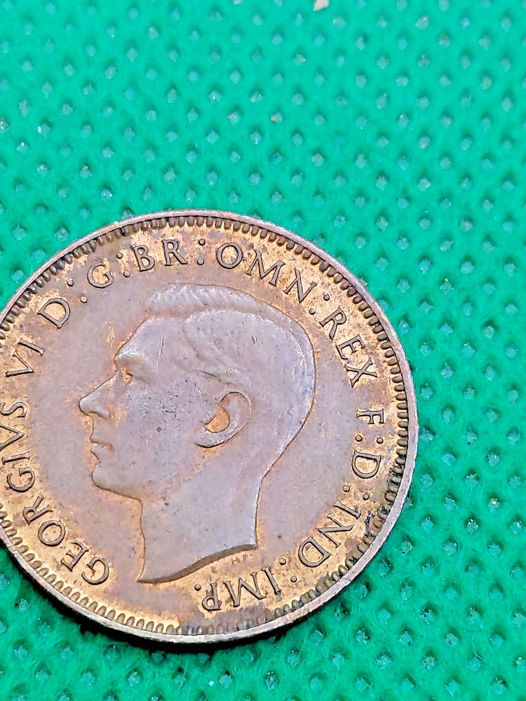 british farthing coin 1943