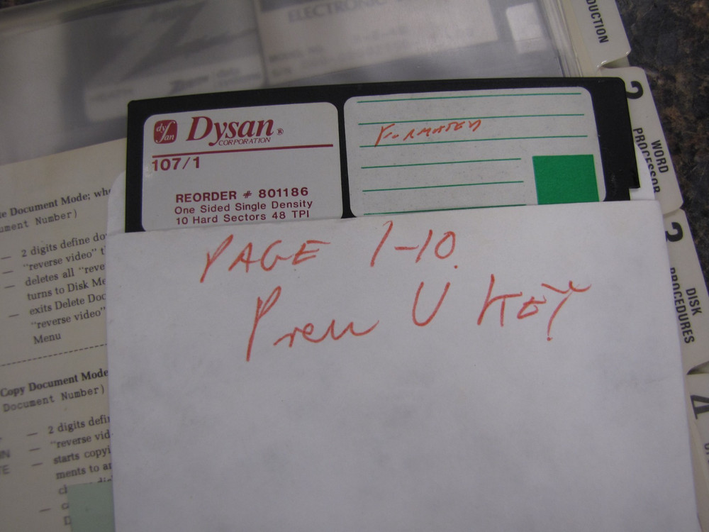 Zenith Data Systems Word Processing Electronic Typing Auto Scribe Manual w/Disks