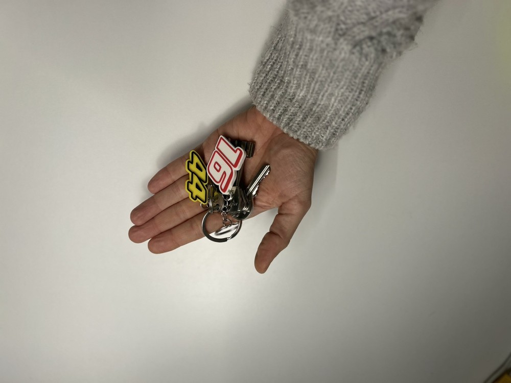 F1 Keychain With Driver Number
