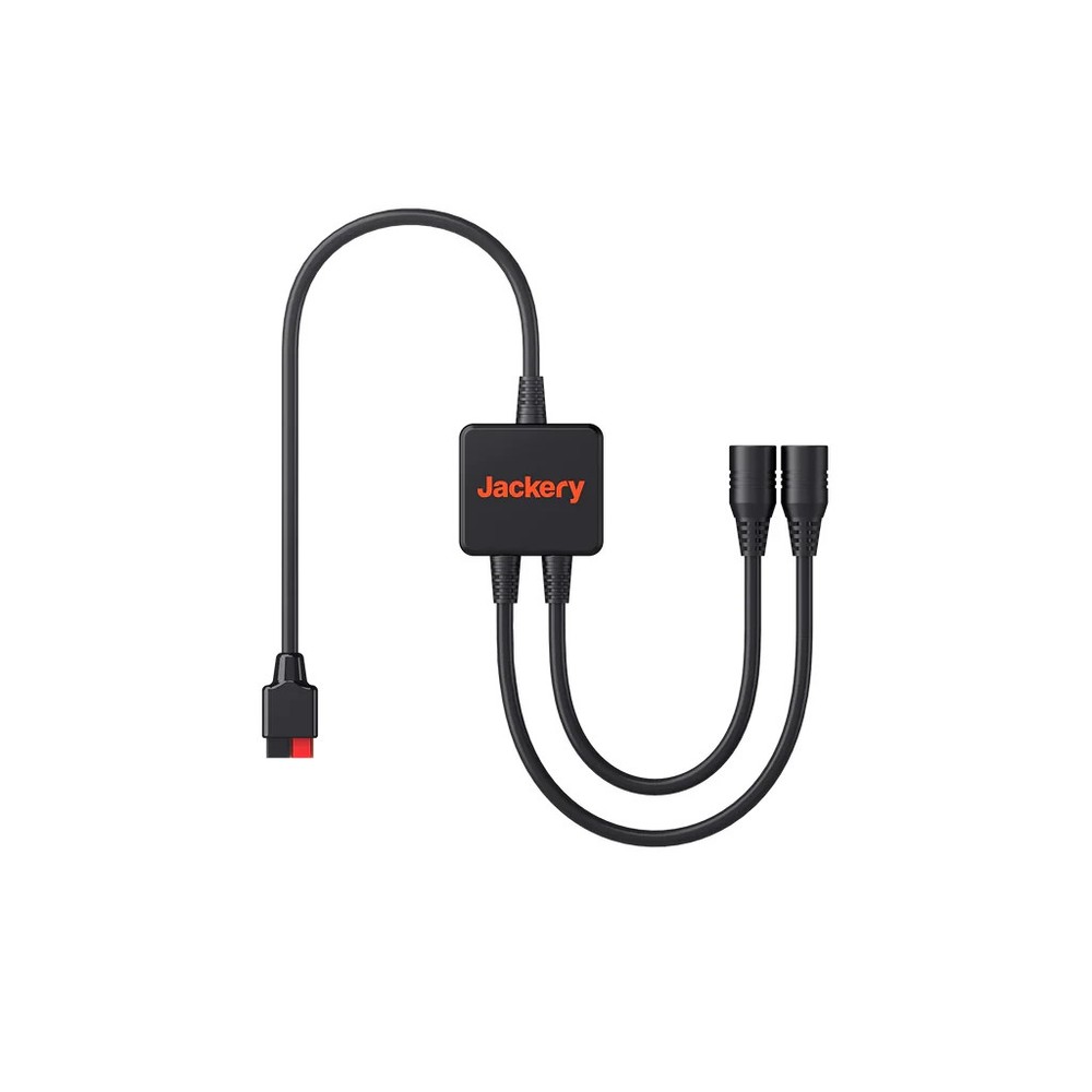 Jackery Black Flame-Retardant Two Solar Panel Connector For E1000 & E880