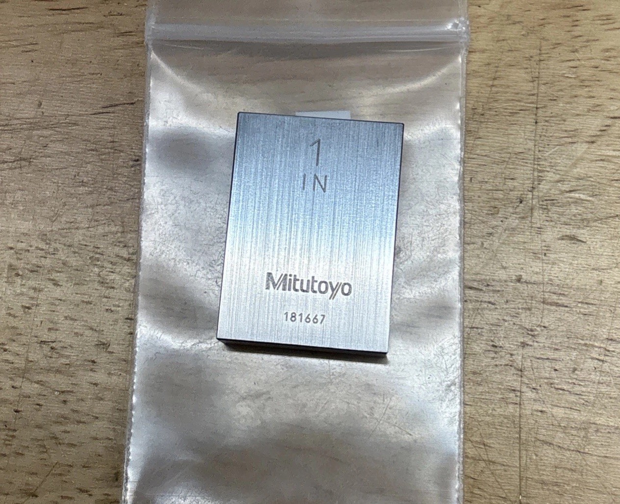 Mitutoyo 611201-541 Gage Block, Rect, Steel, 1.00 In, Asme As-1