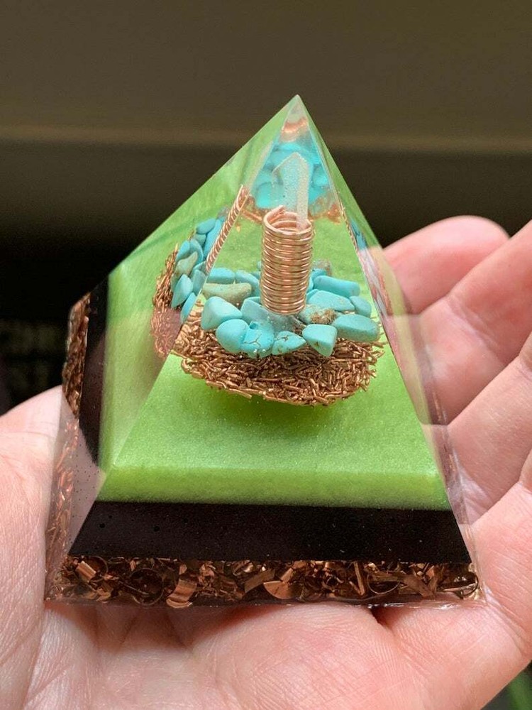 Orgonite® Pyramid - Green Wave Orgone Generator®