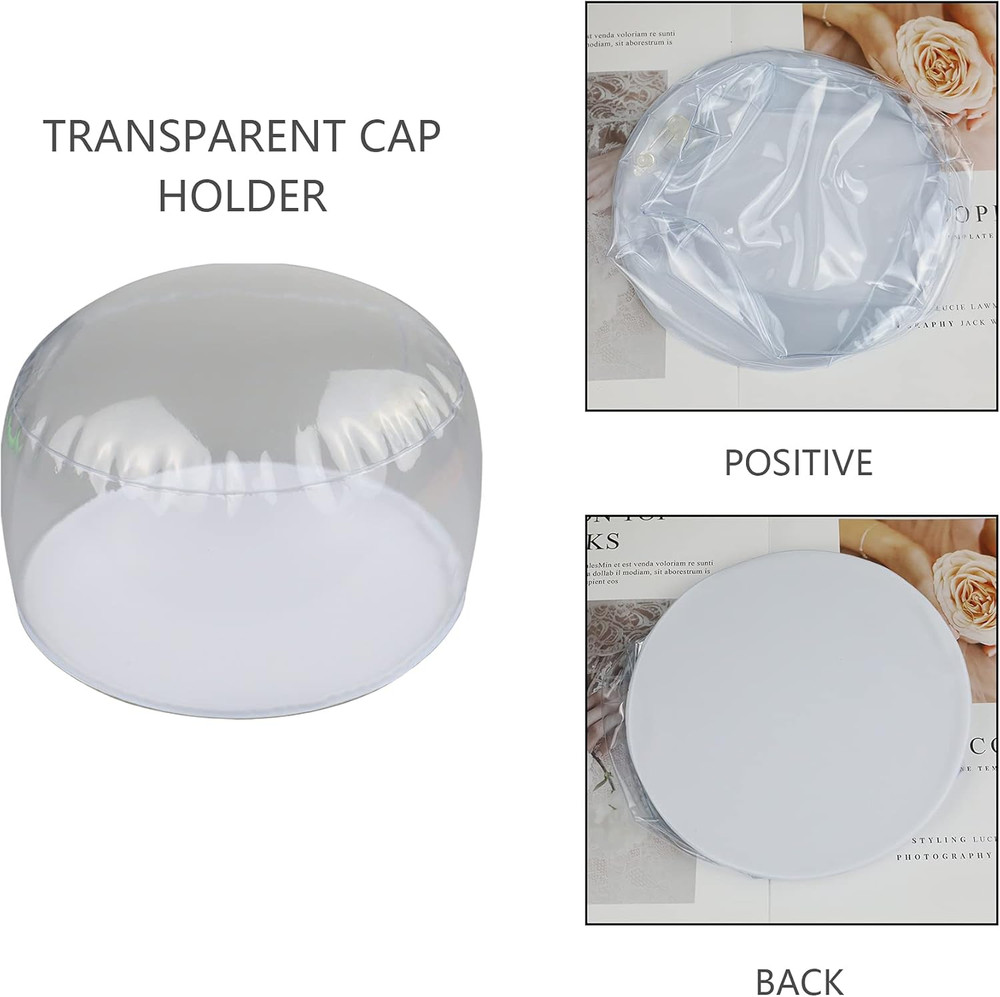 3 pack clear Inflatable tabletop display stand hat rack portable hat holder f...