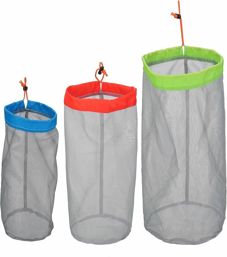 Lightweight See-through Mesh Stuff Sack Ditty Bags, Nylon Drawstring Storage ...